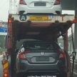 SPYSHOTS: 2016 Honda Civic spotted on trailers in Malaysia; launches on June 9, in dealerships June 11