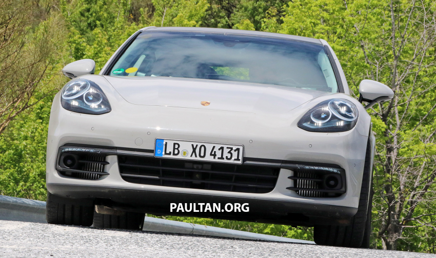 New Porsche Panamera teaser shot released; spotted testing in public with minimal disguise 504578