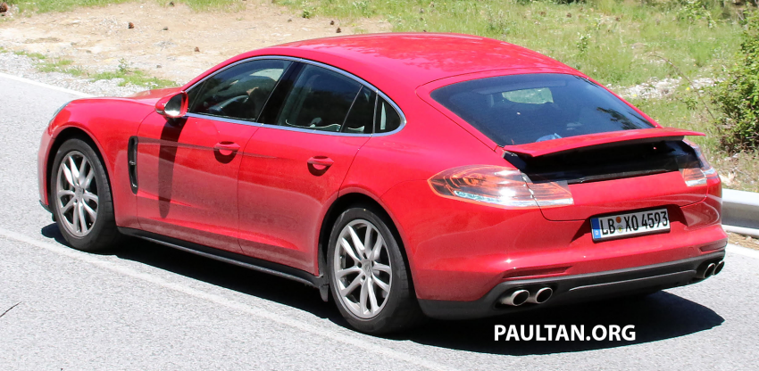 New Porsche Panamera teaser shot released; spotted testing in public with minimal disguise 504589