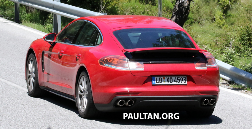 New Porsche Panamera teaser shot released; spotted testing in public with minimal disguise 504592