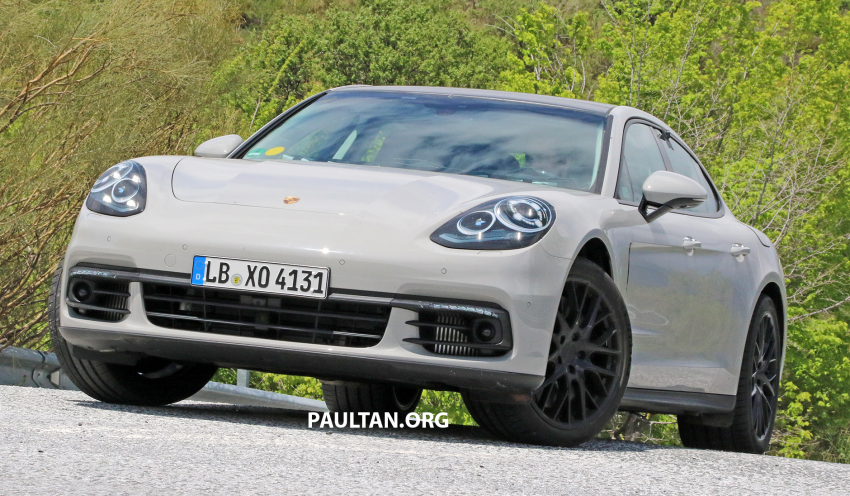 New Porsche Panamera teaser shot released; spotted testing in public with minimal disguise 504579