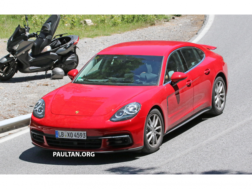 New Porsche Panamera teaser shot released; spotted testing in public with minimal disguise 504583
