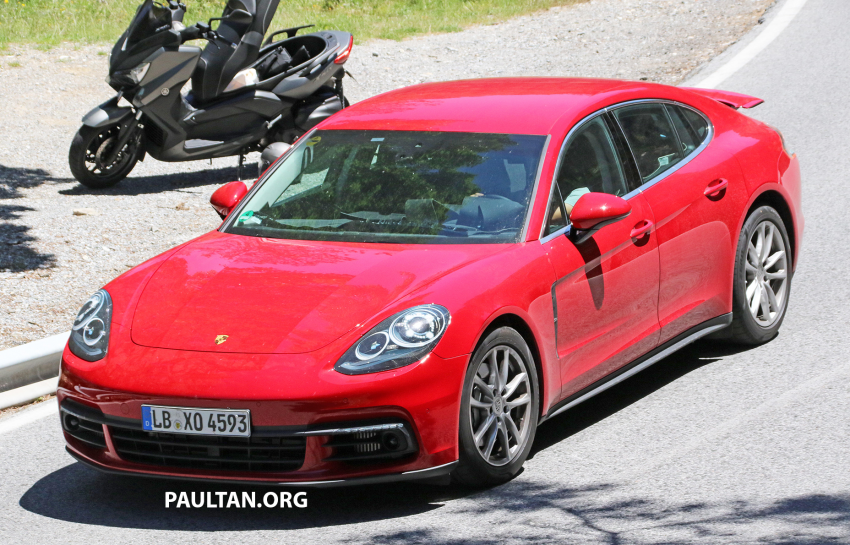 New Porsche Panamera teaser shot released; spotted testing in public with minimal disguise 504584