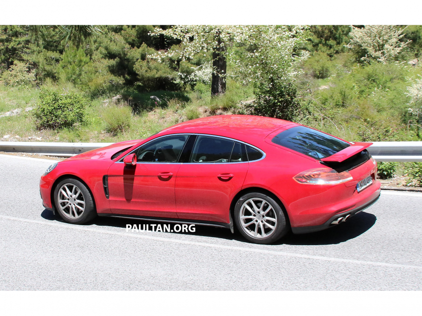 New Porsche Panamera teaser shot released; spotted testing in public with minimal disguise 504588