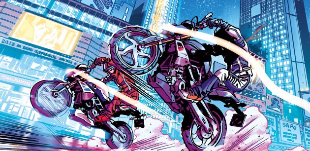 2016 BMW G310 R - Riders in the storm graphic novel crop