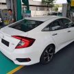 2016 Honda Civic spotted in Malaysian showrooms