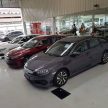 Honda Civic 2016 dikesan berada di bilik pameran