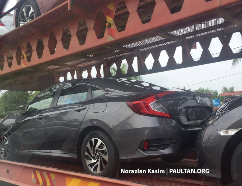 SPYSHOTS: 2016 Honda Civic spotted on trailers in Malaysia; launches on June 9, in dealerships June 11 503610