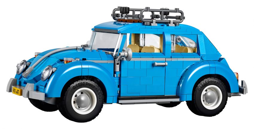 Lego Creator Volkswagen Beetle lengkap dengan para bumbung, bakul berkelah dan papan luncur 508800