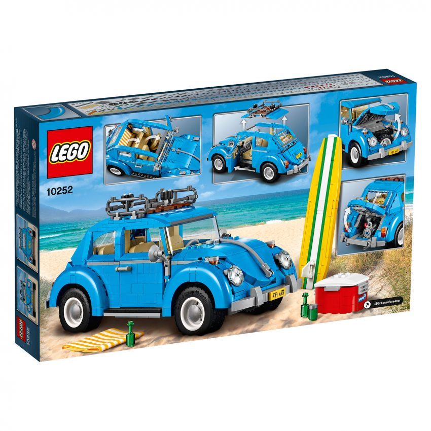 Lego Creator VW Beetle – 1,167 pieces, with surfboard 508589