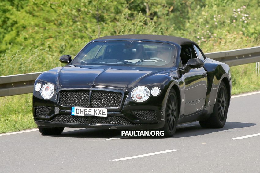 2018 Bentley Continental GTC spied testing; MSB platform shared with upcoming Porsche Panamera 507376