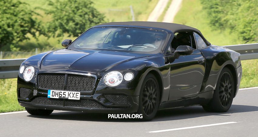 2018 Bentley Continental GTC spied testing; MSB platform shared with upcoming Porsche Panamera 507377