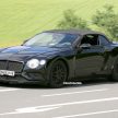 2018 Bentley Continental GTC spied testing; MSB platform shared with upcoming Porsche Panamera