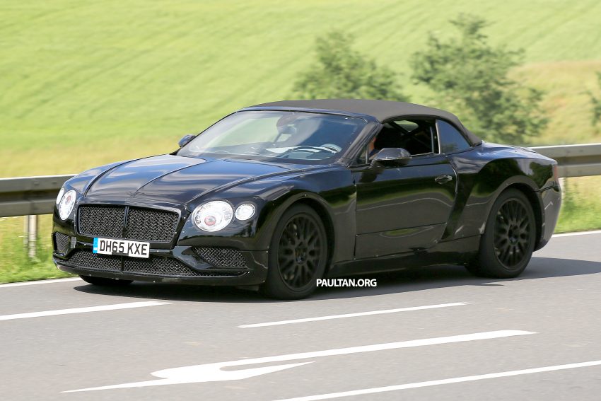 2018 Bentley Continental GTC spied testing; MSB platform shared with upcoming Porsche Panamera 507379