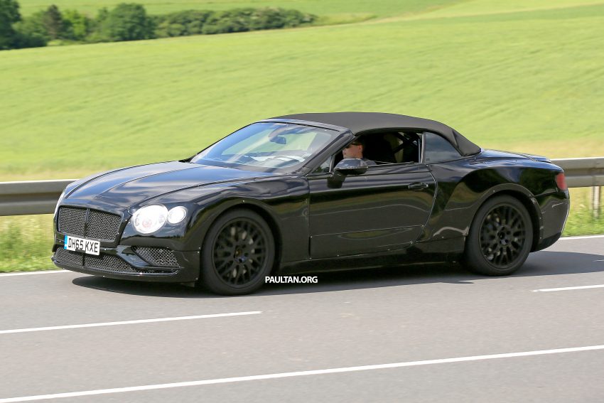 2018 Bentley Continental GTC spied testing; MSB platform shared with upcoming Porsche Panamera 507380