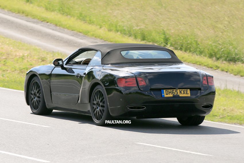 2018 Bentley Continental GTC spied testing; MSB platform shared with upcoming Porsche Panamera 507384