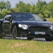 2018 Bentley Continental GTC spied testing; MSB platform shared with upcoming Porsche Panamera