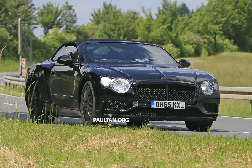 2018 Bentley Continental GTC spied testing; MSB platform shared with upcoming Porsche Panamera 507386
