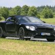 2018 Bentley Continental GTC spied testing; MSB platform shared with upcoming Porsche Panamera