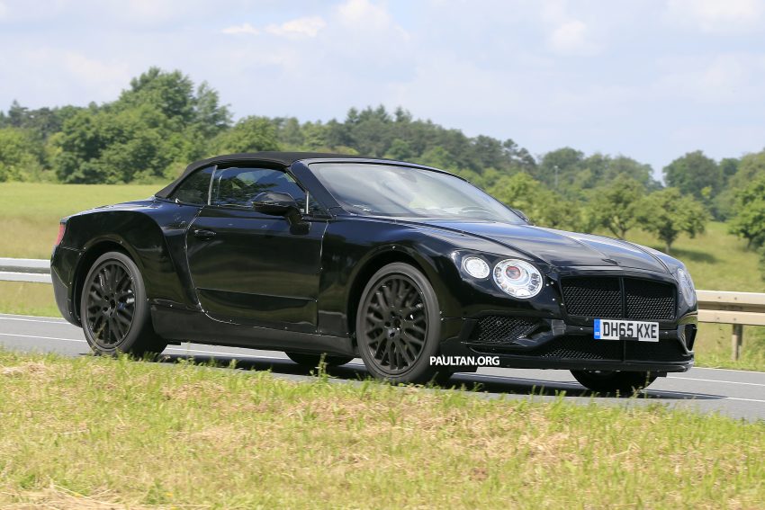 2018 Bentley Continental GTC spied testing; MSB platform shared with upcoming Porsche Panamera 507388