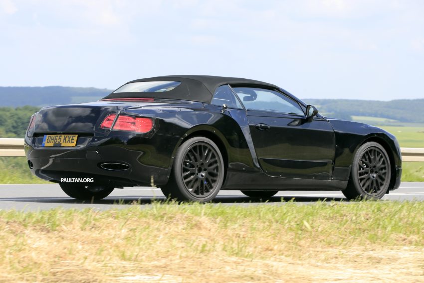 2018 Bentley Continental GTC spied testing; MSB platform shared with upcoming Porsche Panamera 507389
