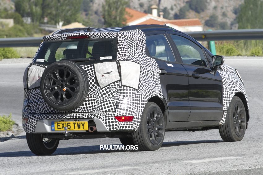SPIED: 2017 Ford EcoSport – revised exterior, retains tailgate wheel option for select markets 509101