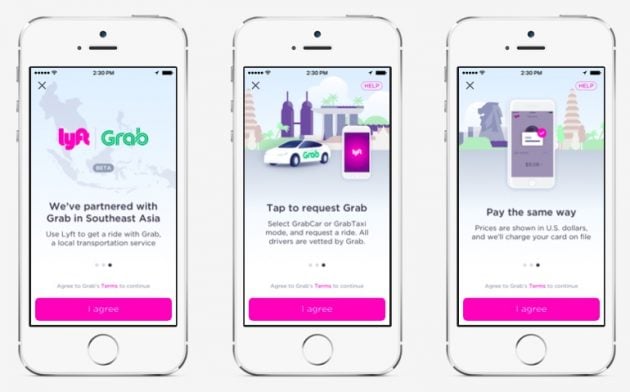 Grab Integration in Lyft App 1