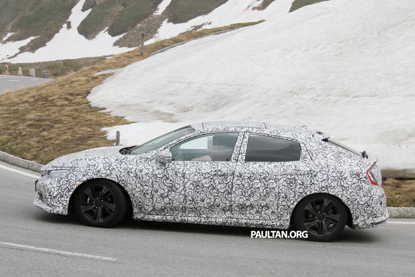 SPYSHOTS: 2017 Honda Civic Hatchback in the Alps 505080