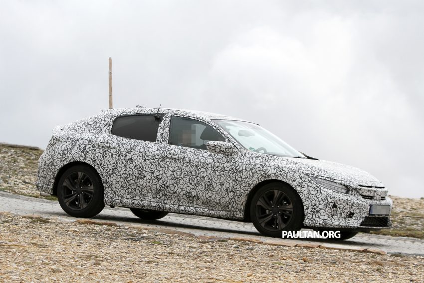 SPYSHOTS: 2017 Honda Civic Hatchback in the Alps 505070