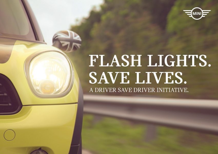 MINI Malaysia anjur kempen keselamatan jalan raya #flashlightssavelives sempena musim cuti sekolah 505155