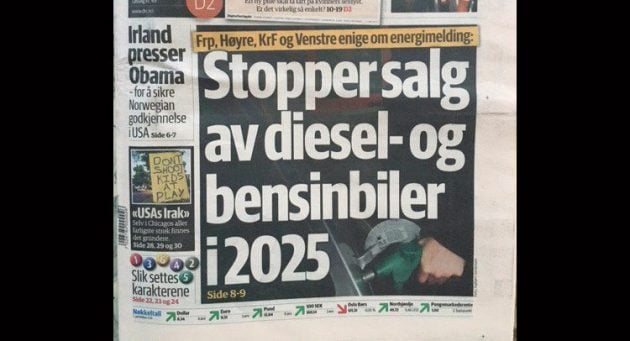 Norway to reach 100% electric vehicle sales in 2022