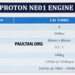 Proton NE01 2.0L turbo to go on the Perdana in 2017