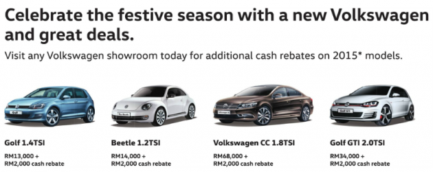 criticus Ham Compatibel met Volkswagen Raya promo – up to RM68k off 2015 CBU cars, free monthly  instalments for Vento, RM2k rebate - paultan.org
