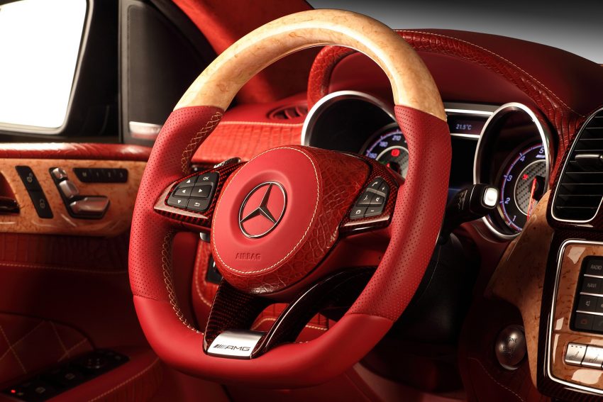 Mercedes GLE Coupe gets red crocodile leather cabin 504011