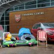 Arsenal players tackle ‘packing rage’ with Citroen