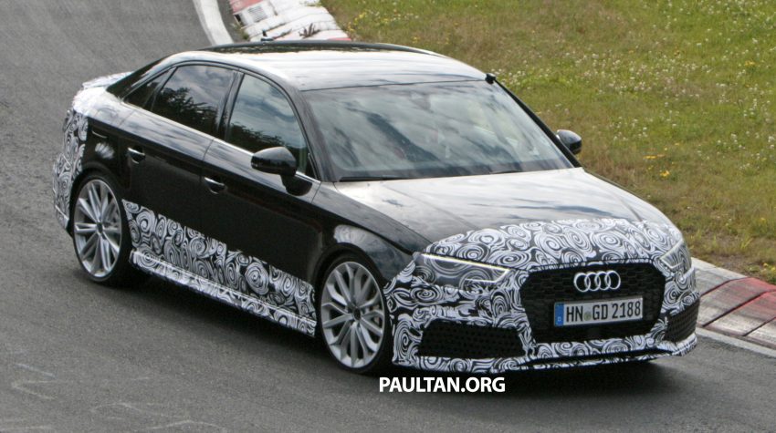 SPYSHOTS: New Audi RS3 spotted testing on the track 517584