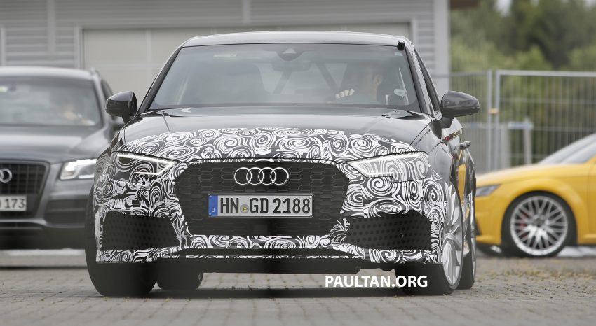 SPYSHOTS: New Audi RS3 spotted testing on the track 517542