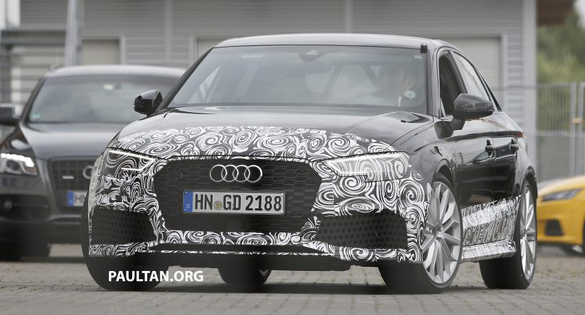 SPYSHOTS: New Audi RS3 spotted testing on the track 517543