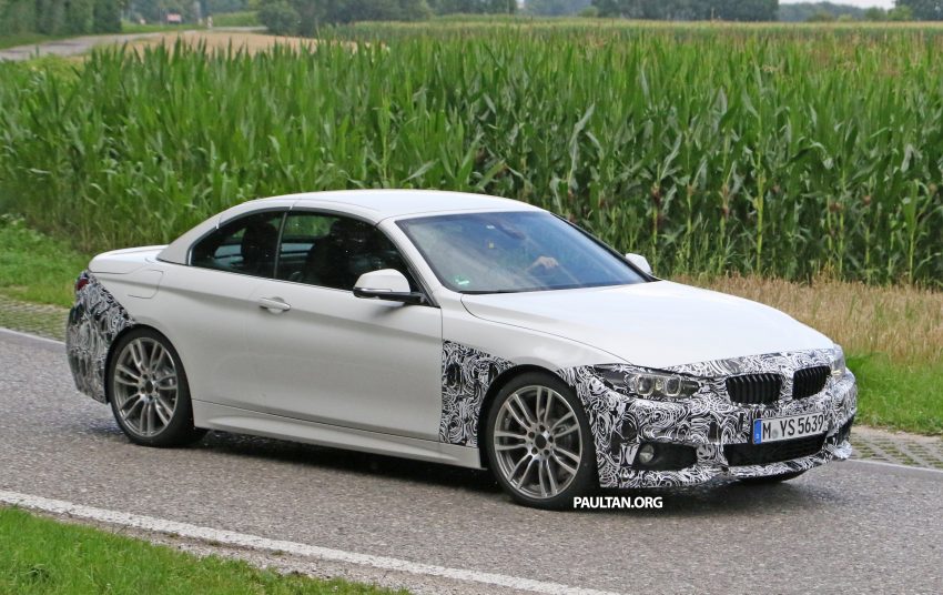 SPYSHOTS: F33 BMW 4 Series Convertible LCI spotted 526918