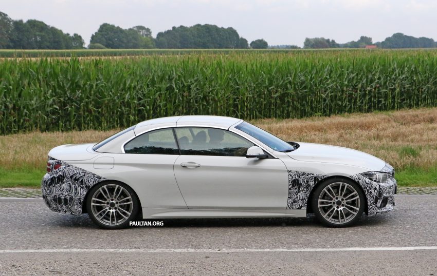 SPYSHOTS: F33 BMW 4 Series Convertible LCI spotted 526921