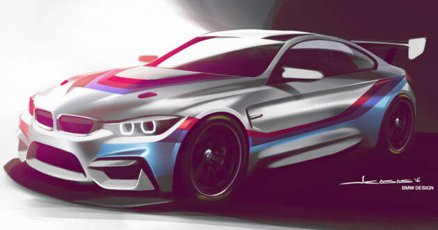 BMW M4 GT4 sketch