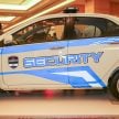 Perodua Bezza security patrol car displayed at launch
