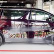 Toyota Alphard dan Vellfire – model spesifikasi Malaysia telah dipamerkan di Mitsui Outlet Park
