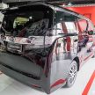 Toyota Alphard and Vellfire – Malaysian spec cars previewed at Toyota showroom, Mitsui Outlet Park