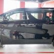 Toyota Alphard and Vellfire – Malaysian spec cars previewed at Toyota showroom, Mitsui Outlet Park