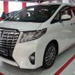 Toyota Alphard dan Vellfire – model spesifikasi Malaysia telah dipamerkan di Mitsui Outlet Park