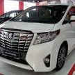 Toyota Alphard dan Vellfire – model spesifikasi Malaysia telah dipamerkan di Mitsui Outlet Park