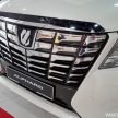 Toyota Alphard and Vellfire – Malaysian spec cars previewed at Toyota showroom, Mitsui Outlet Park