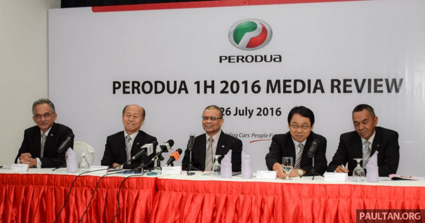 Perodua maintains 216,000-unit sales target for 2016; 97,400 vehicles sold in first six months of the year 525314