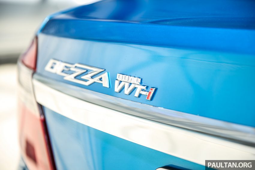 Perodua Bezza –  variant-by-variant equipment list 520035
